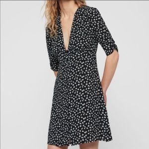 All Saints Black Kota Scatter Dress